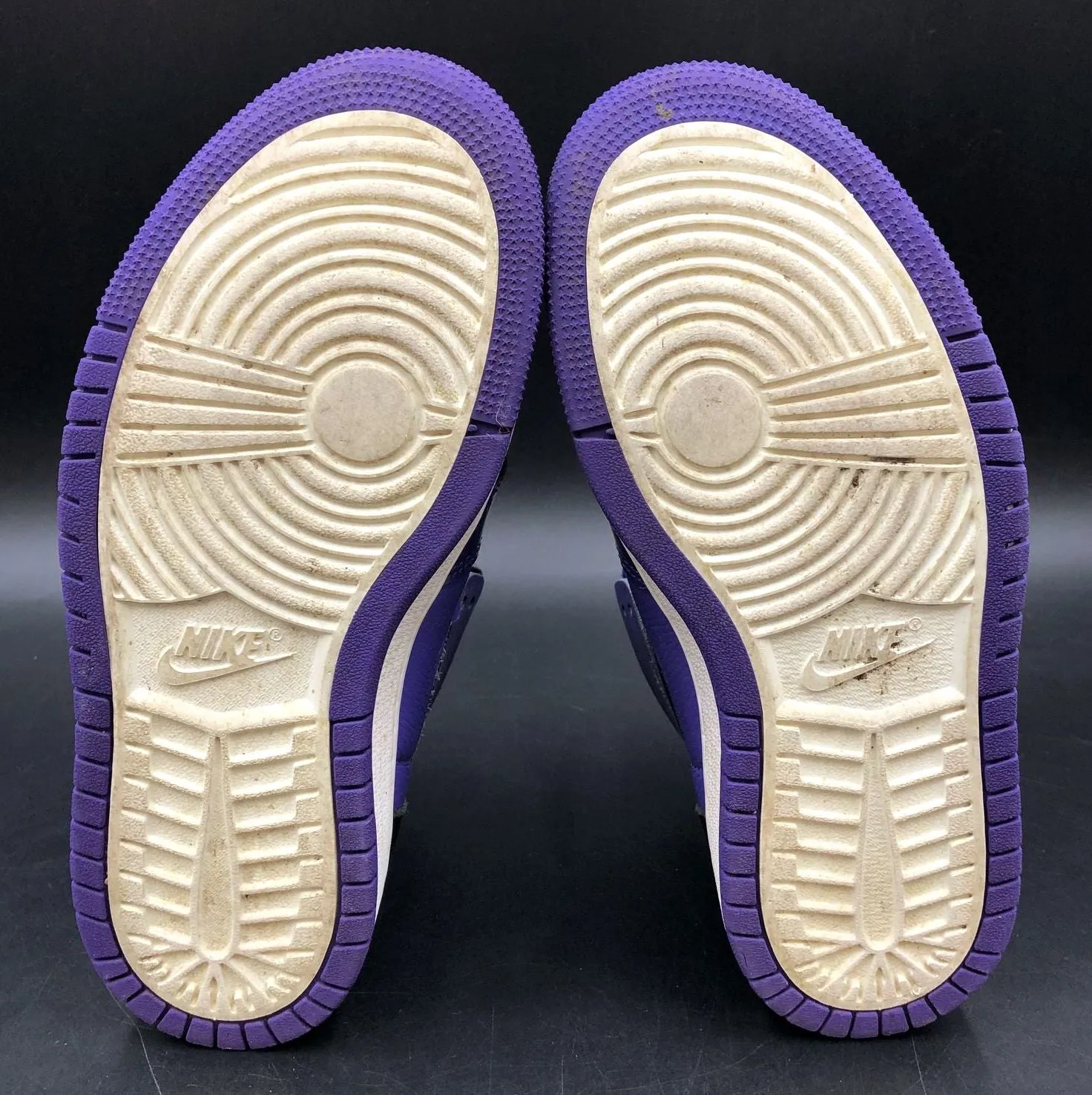 Nike Jordan 1 Zoom Comfort 'Court Purple Patent' Women's Sneakers - Sz 7 ( COA)