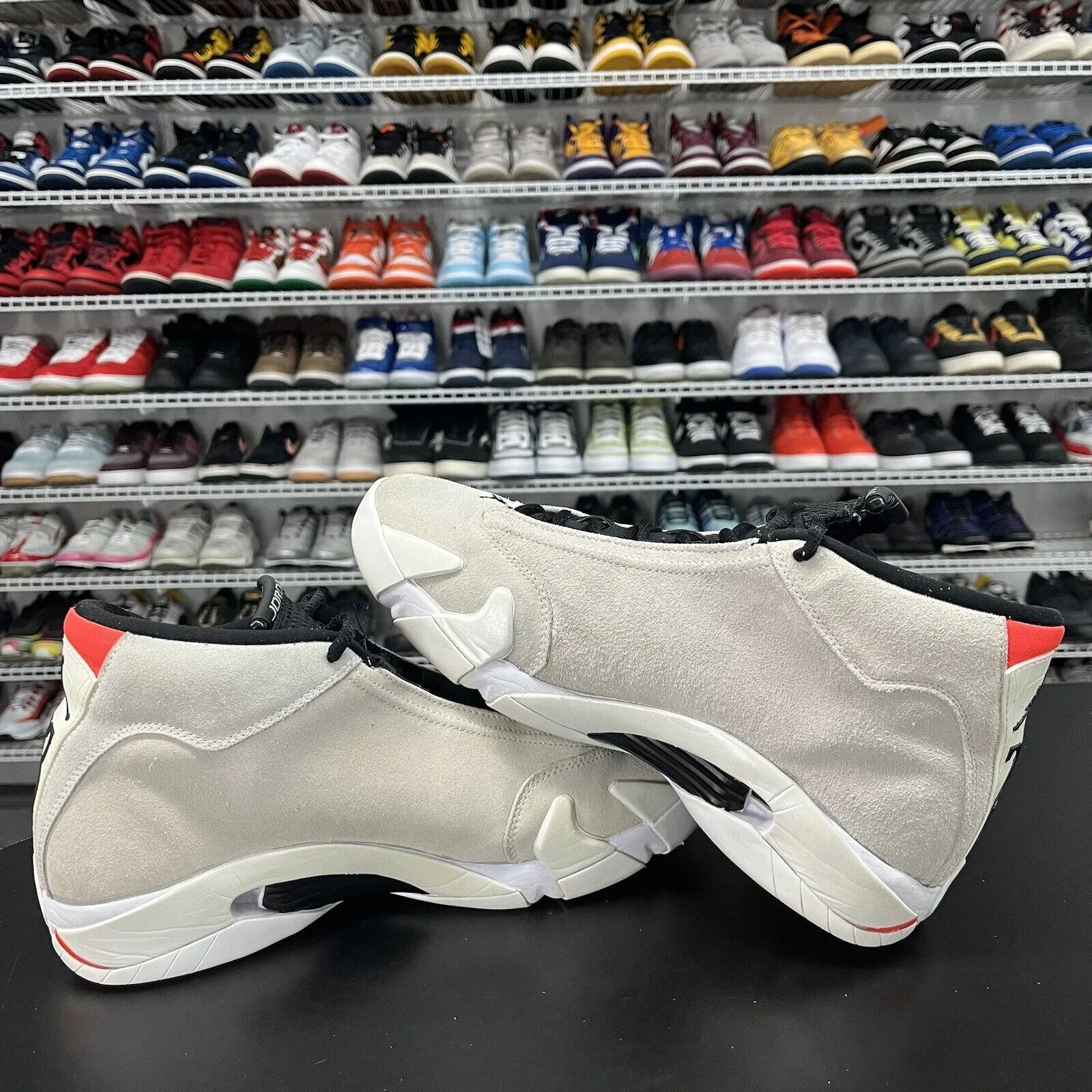 Nike Men's Air Jordan 14 Desert Sand Gray Shoe 487471-021 Men's Size 10