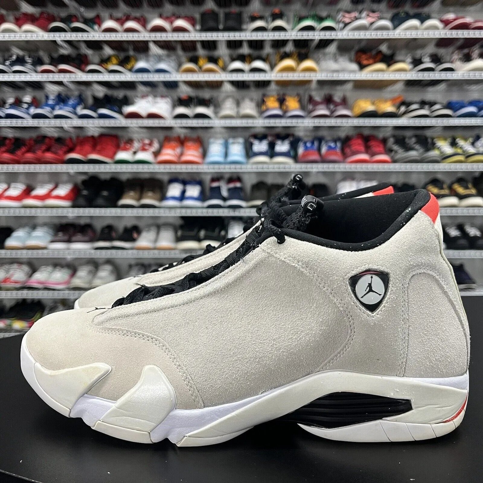 Nike Men's Air Jordan 14 Desert Sand Gray Shoe 487471-021 Men's Size 10