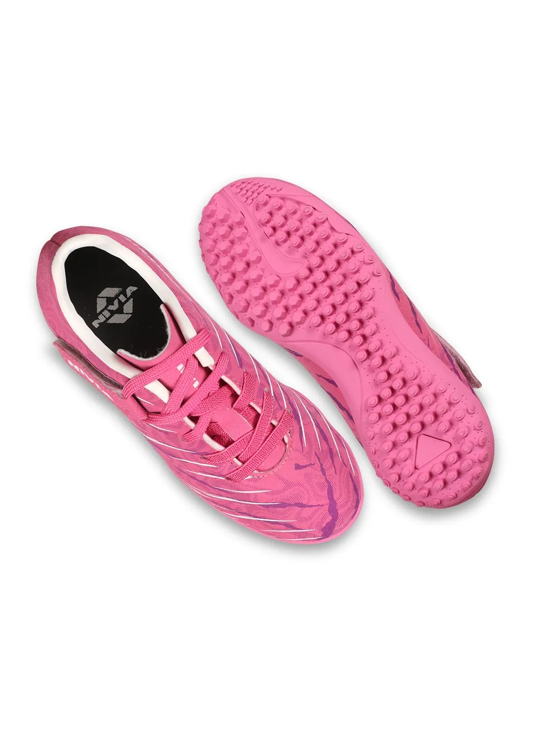 Nivia Carbonite 6.0 Turf Kids Shoes.(Sulphur Green)