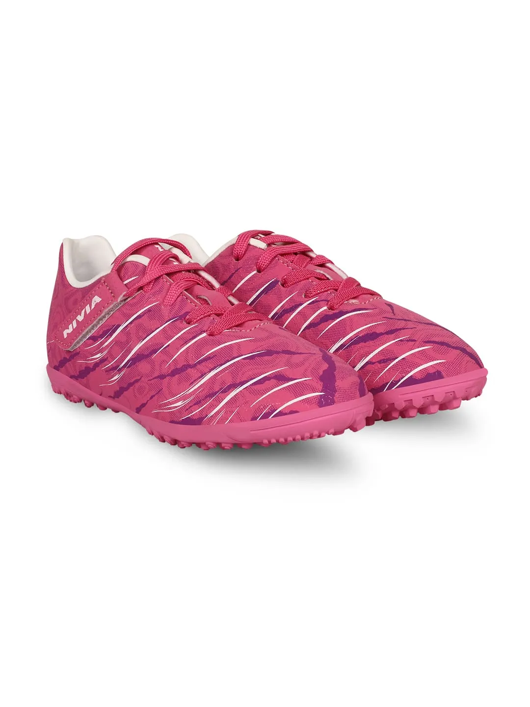 Nivia Carbonite 6.0 Turf Kids Shoes.(Sulphur Green)