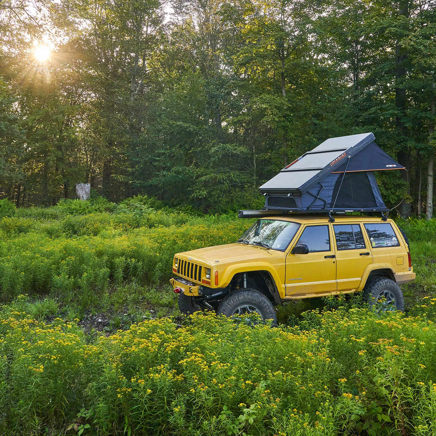 OPENROAD Aluminum Hard Shell Roof Top Tent - PeakRoof Series