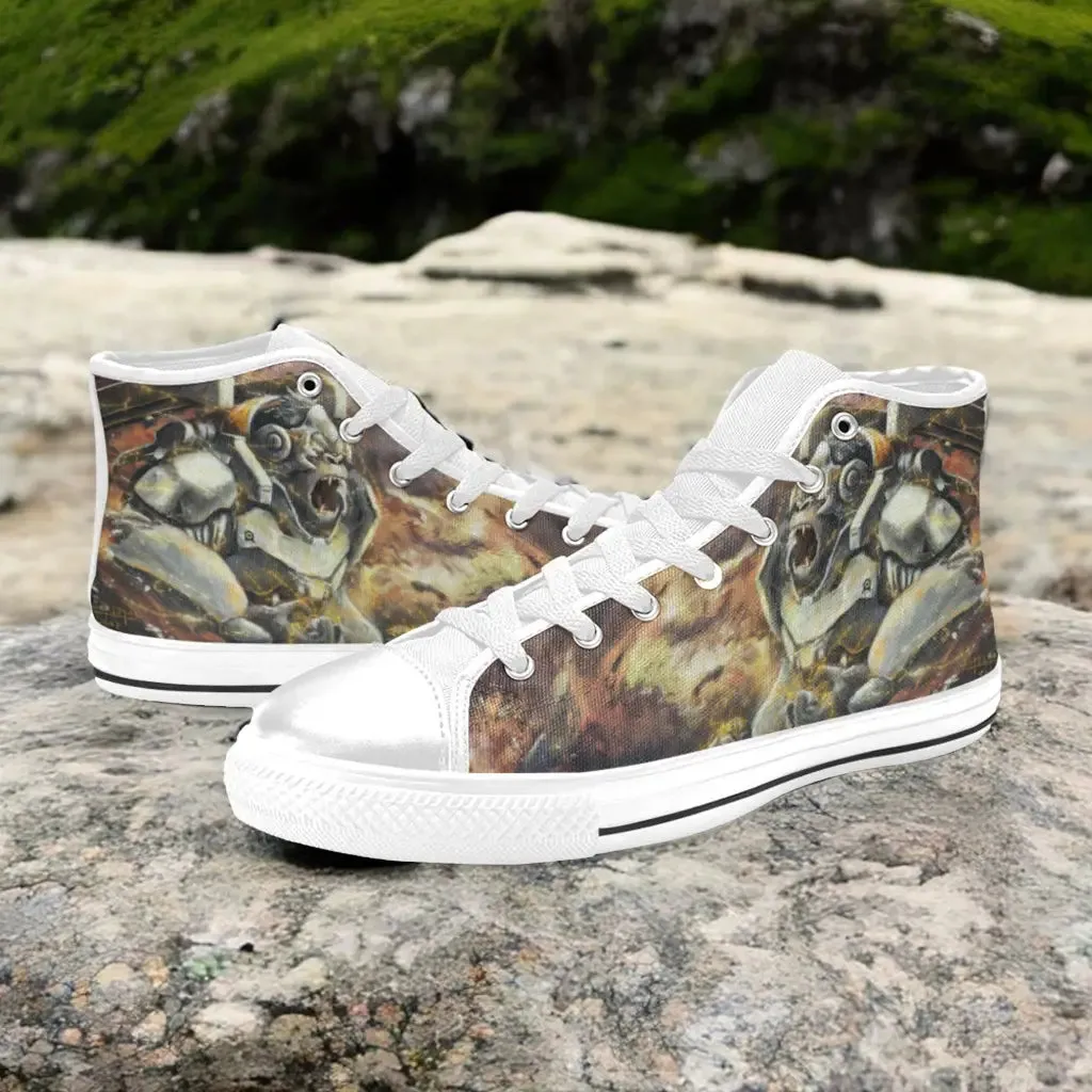 Overwatch Winston Shoes High Top Sneakers for Kids and Adults