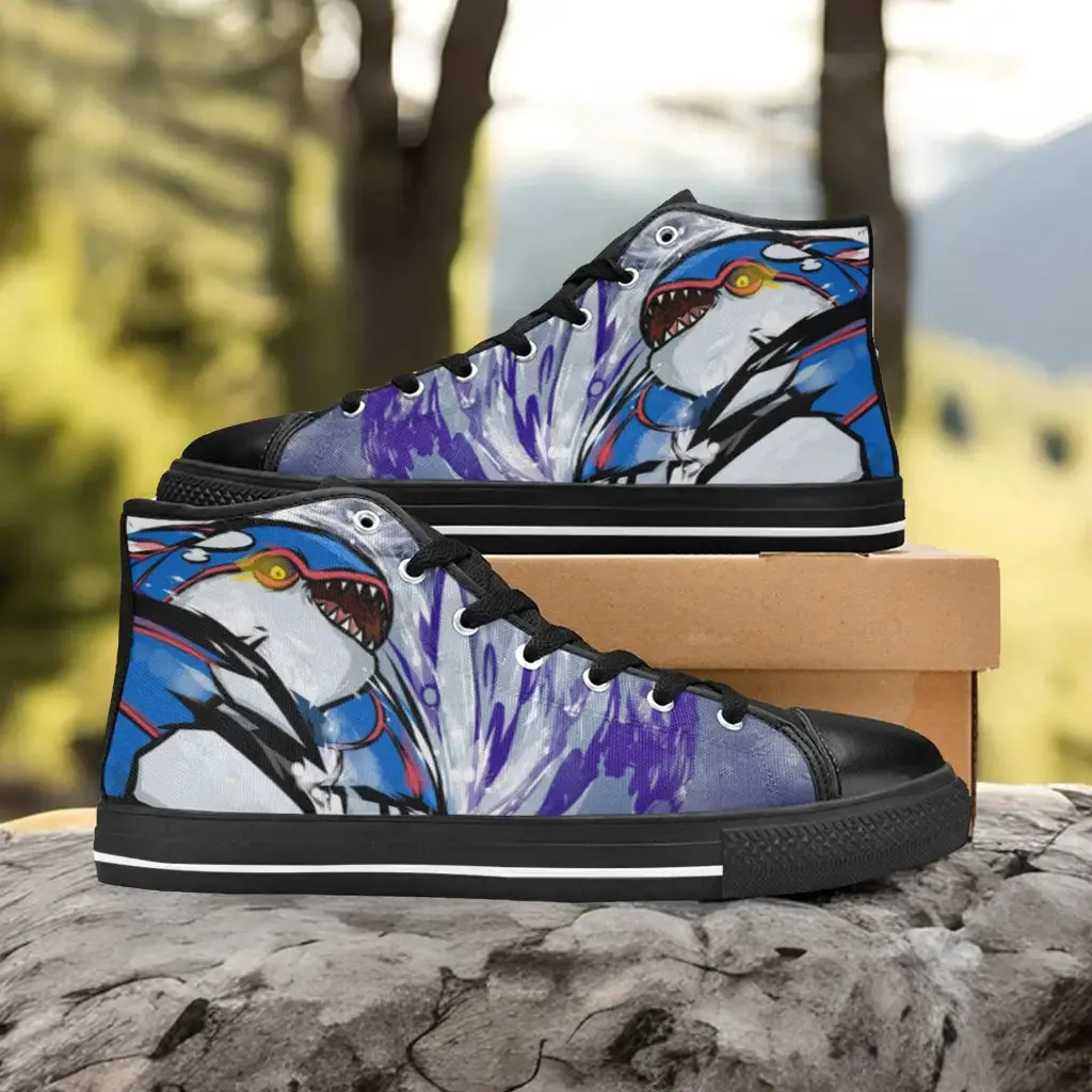 Pokemon Kyogre Shoes High Top Sneakers for Kids and Adults