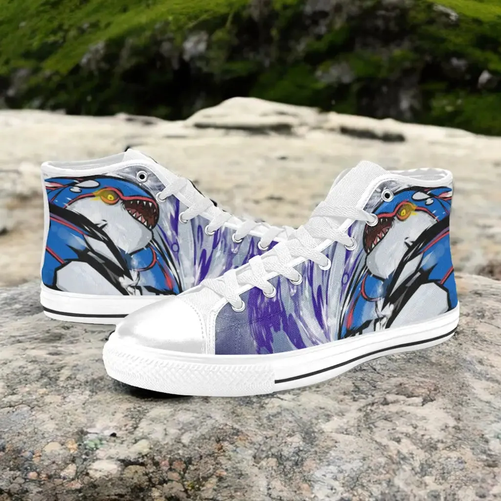 Pokemon Kyogre Shoes High Top Sneakers for Kids and Adults