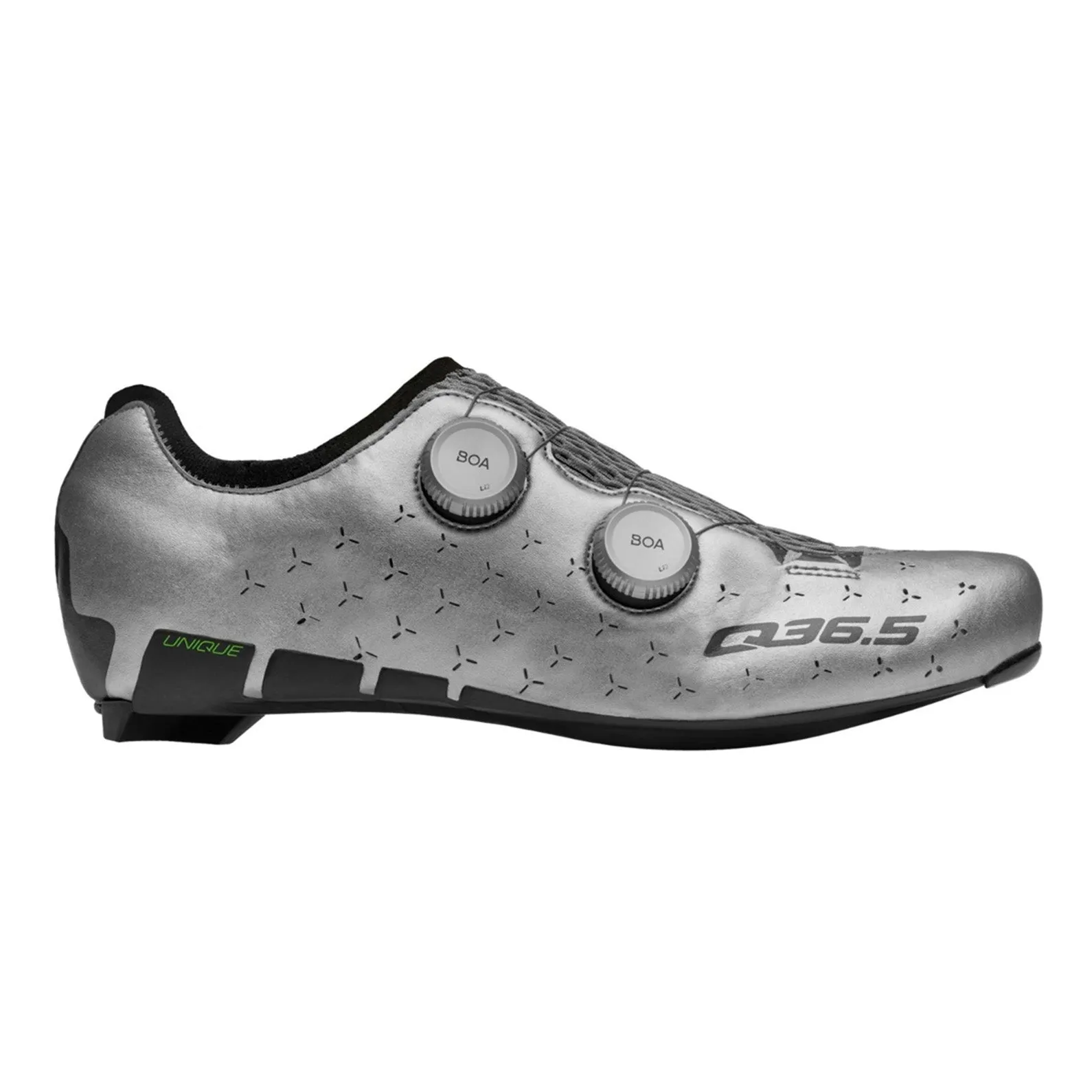 Q36.5 NEW UNIQUE ROAD SHOES SILVER