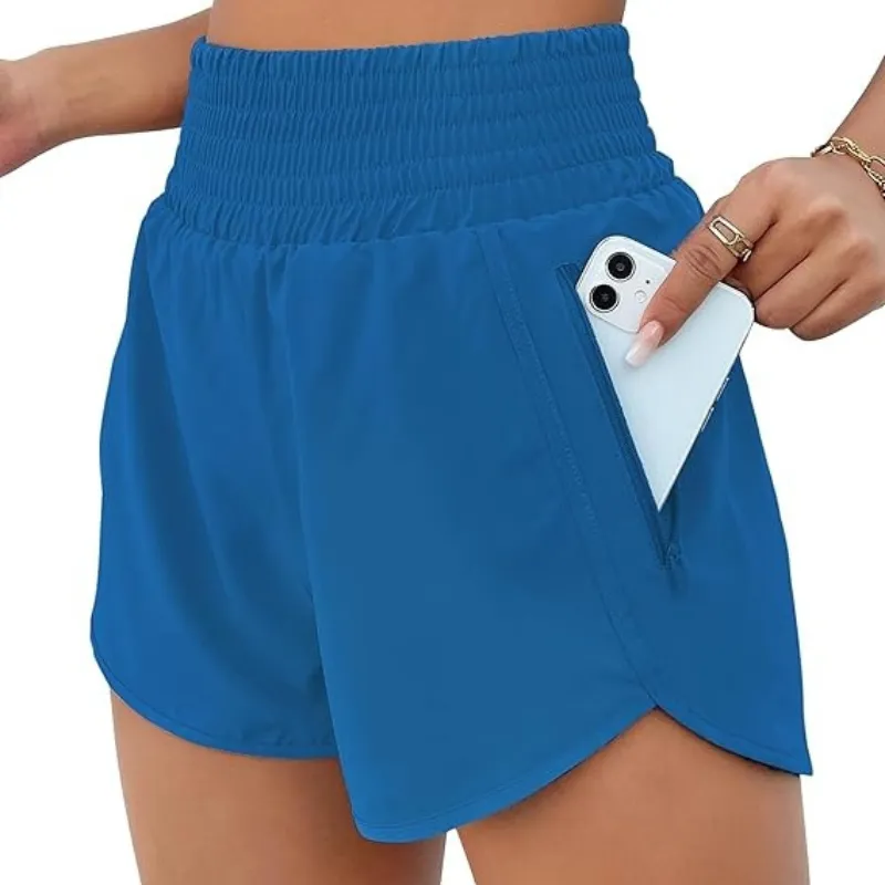 Quick Dry Athletic Shorts Design With Zipper Pocket