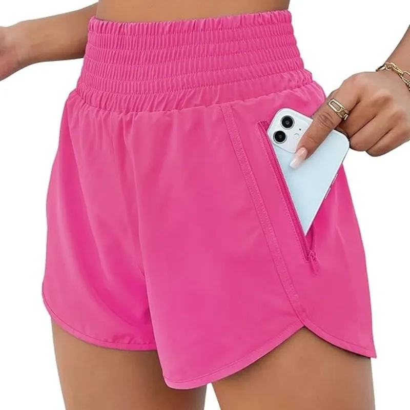 Quick Dry Athletic Shorts Design With Zipper Pocket
