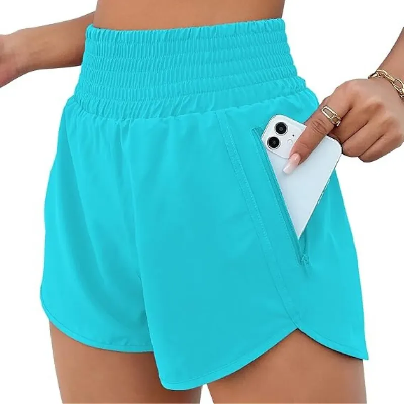 Quick Dry Athletic Shorts Design With Zipper Pocket