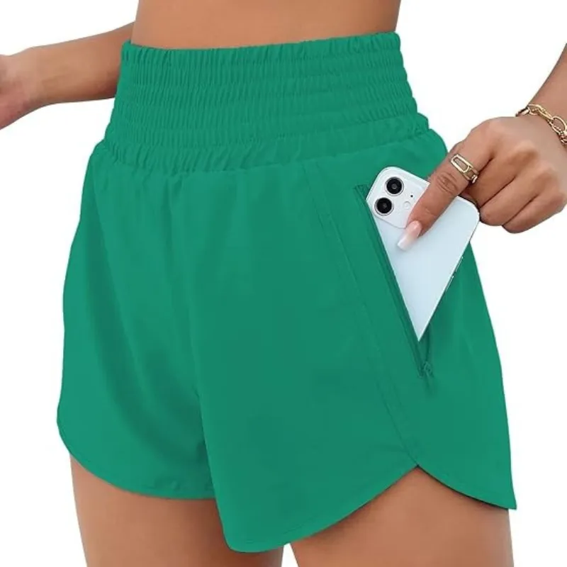 Quick Dry Athletic Shorts Design With Zipper Pocket