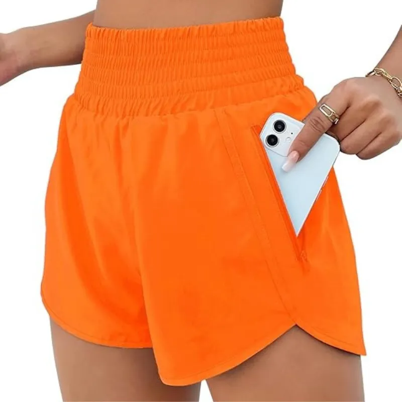 Quick Dry Athletic Shorts Design With Zipper Pocket