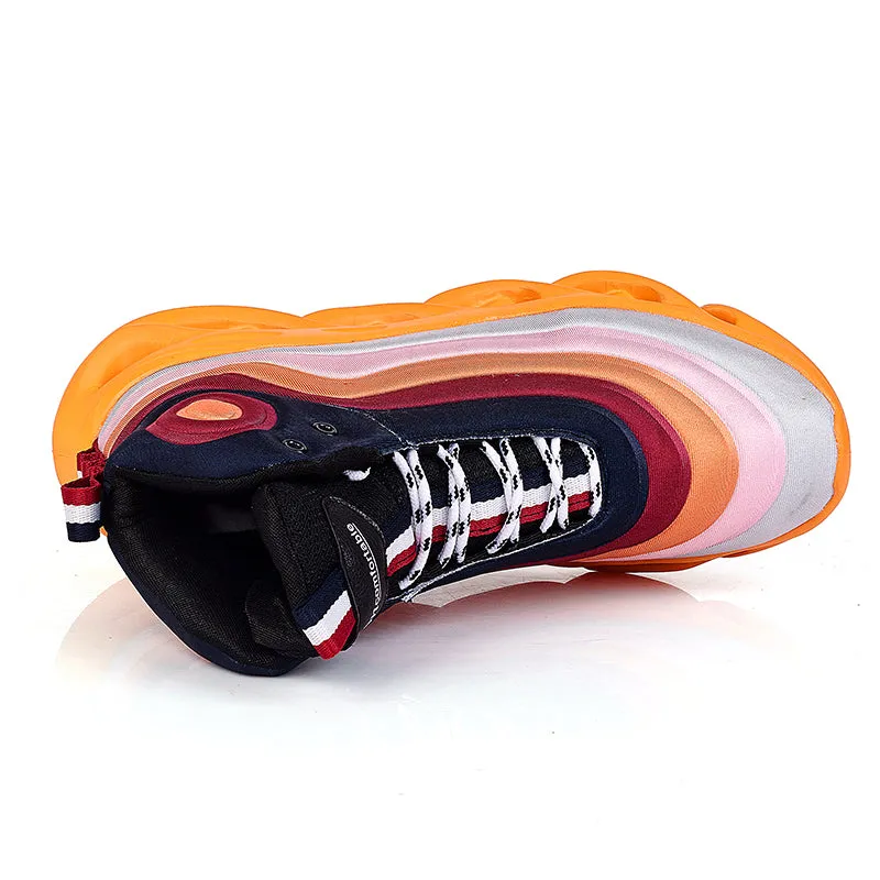 Rainbow gradient shoes for men - GlamzLife
