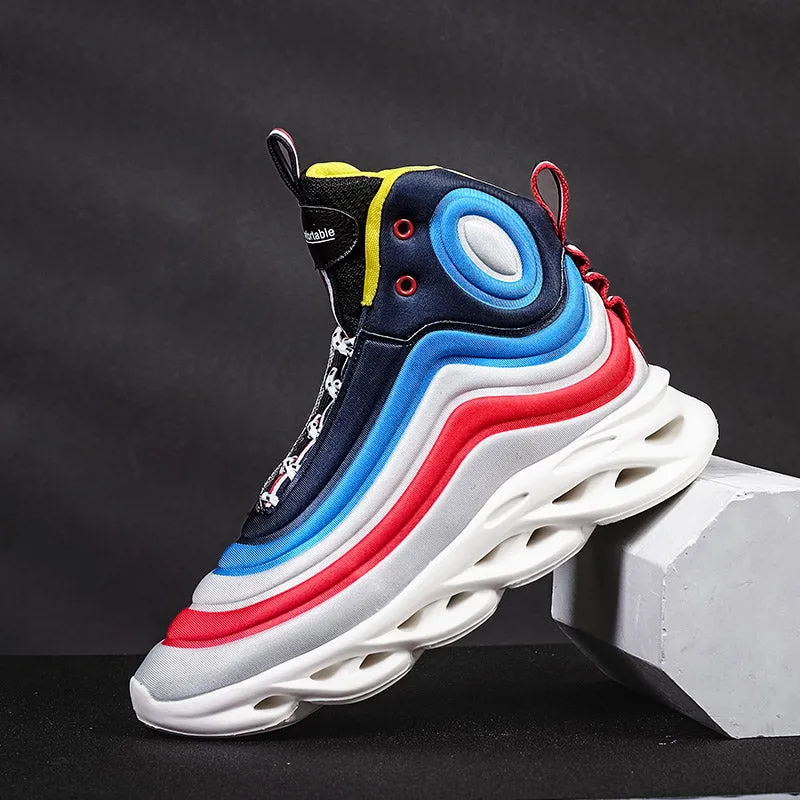 Rainbow gradient shoes for men - GlamzLife
