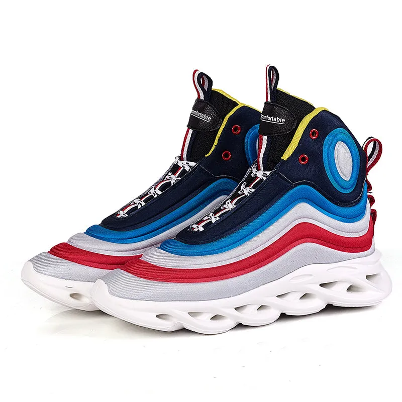 Rainbow gradient shoes for men - GlamzLife
