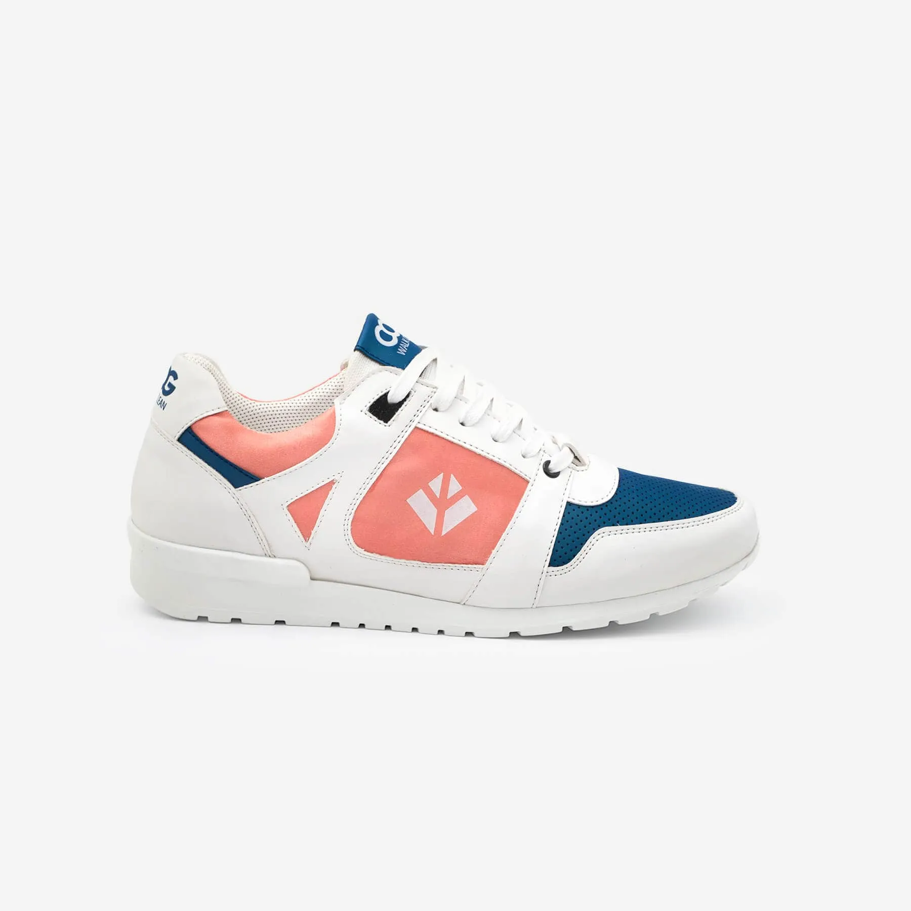 Raven Men's Vegan Sneakers | Coral & Blue
