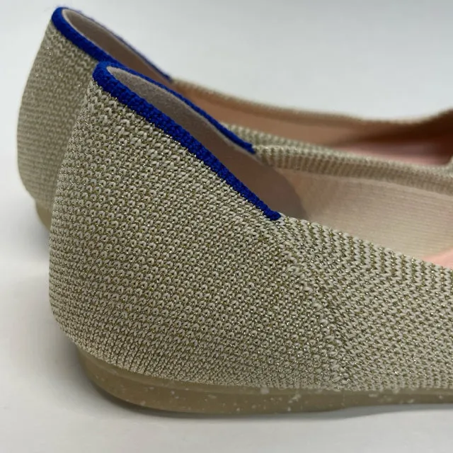 Rothy's Size 7 Women's Gold Tweed Ballet Flats Shoes