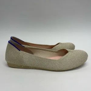Rothy's Size 7 Women's Gold Tweed Ballet Flats Shoes