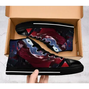 RWBY Ruby Rose Shoes High Top Sneakers for Kids and Adults