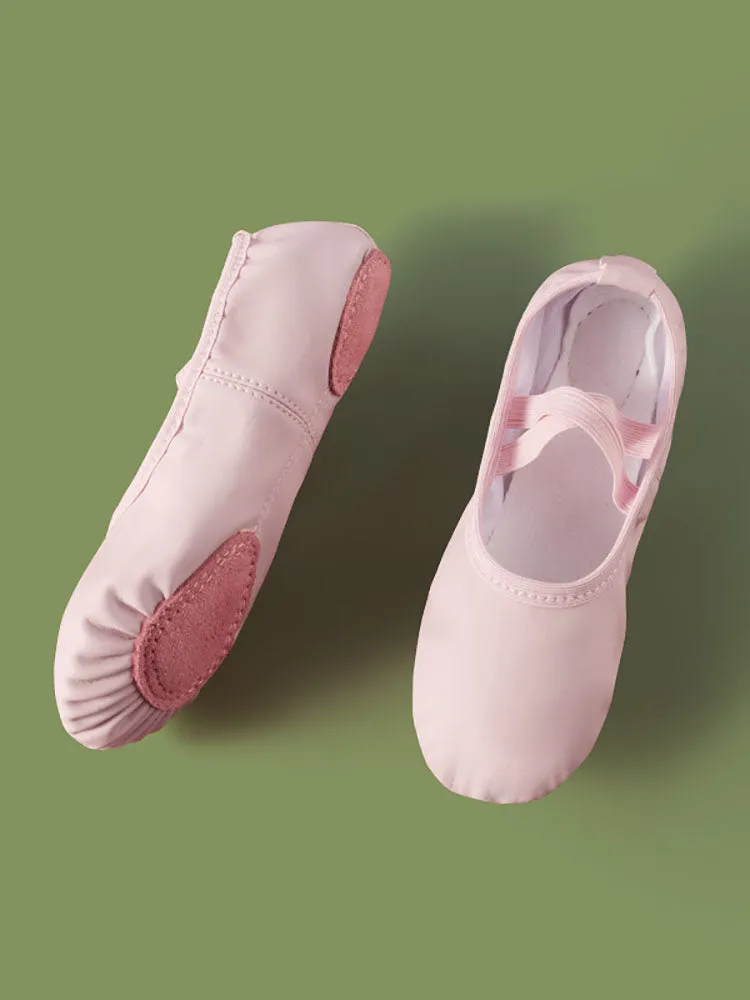 Soft Sole Ballet Exercise Shoes PU Leather Cat Claw Shoes
