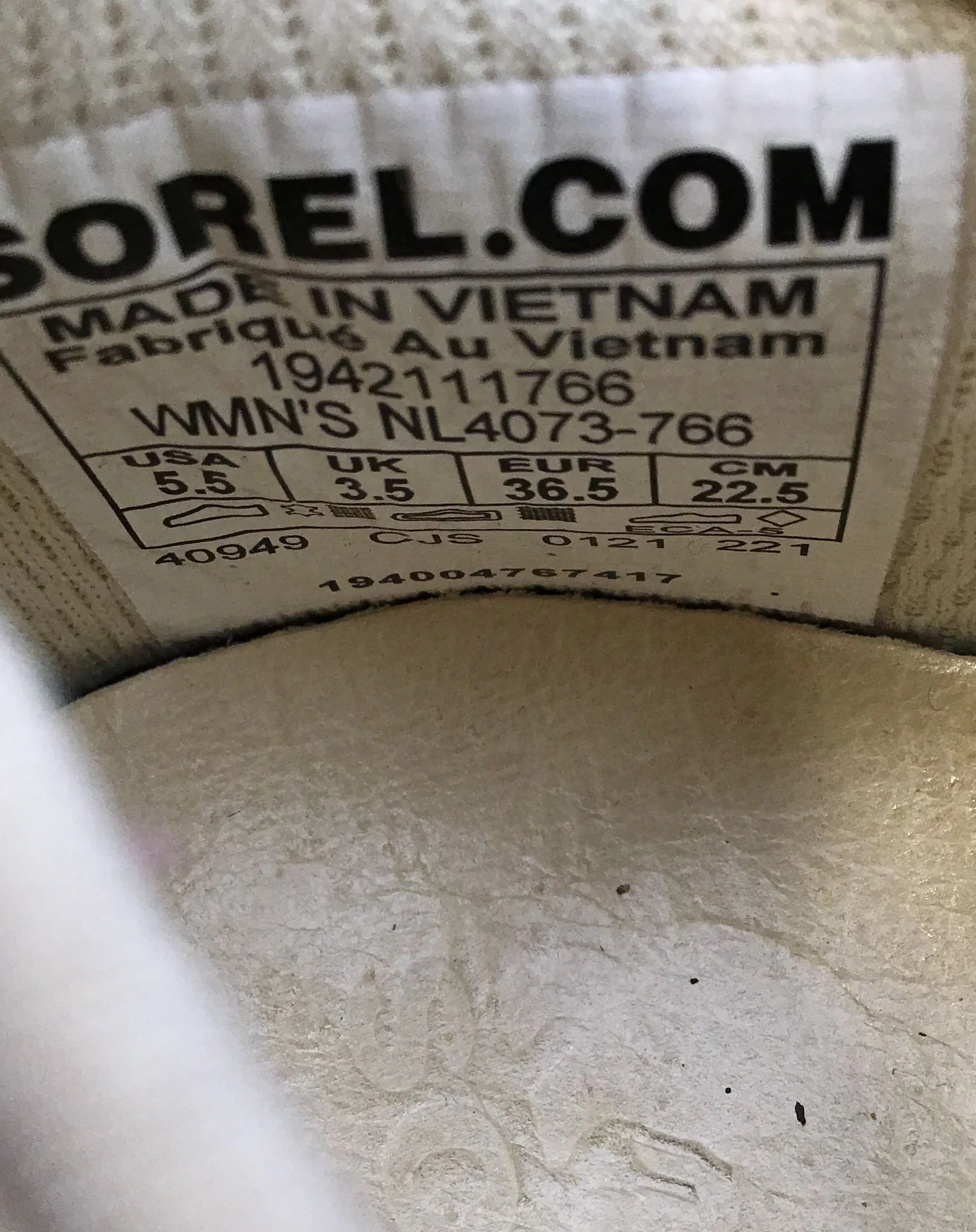 Sorel Women's Kinetic Impact NL4073-766 Beige Athletic Shoes - Size 5.5