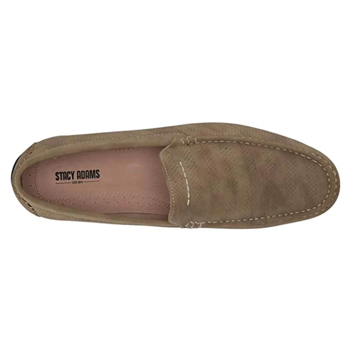 Stacy Adams Men's Shoes - Cirrus Moc Toe Slip On Stone | 25359-275