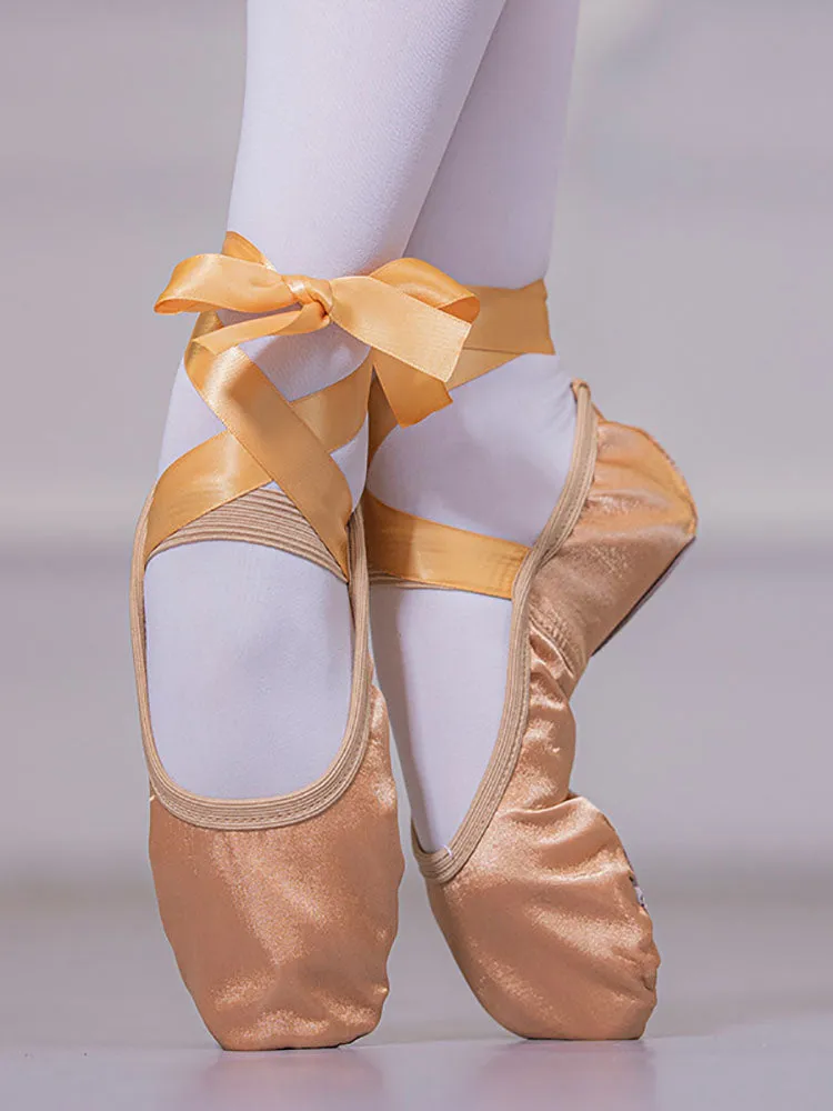 Stain Ballet Shoes Pointe Exercise Shoes Soft Sole Dance Shoes