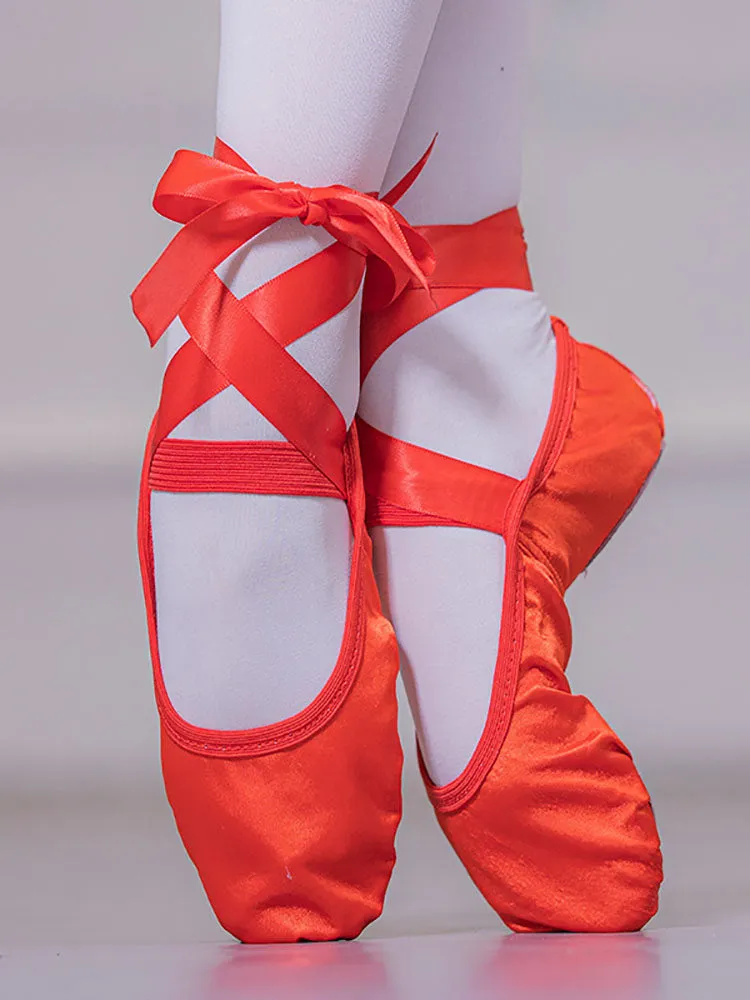 Stain Ballet Shoes Pointe Exercise Shoes Soft Sole Dance Shoes