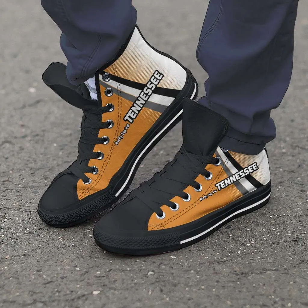 Tennessee Volunteers Basketball Fans Canvas High Top Shoes