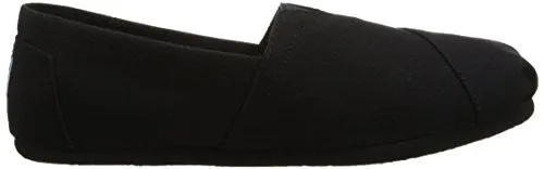 Toms Women's 10002472 Canvas Alpargata Flat, Black, 8 M US