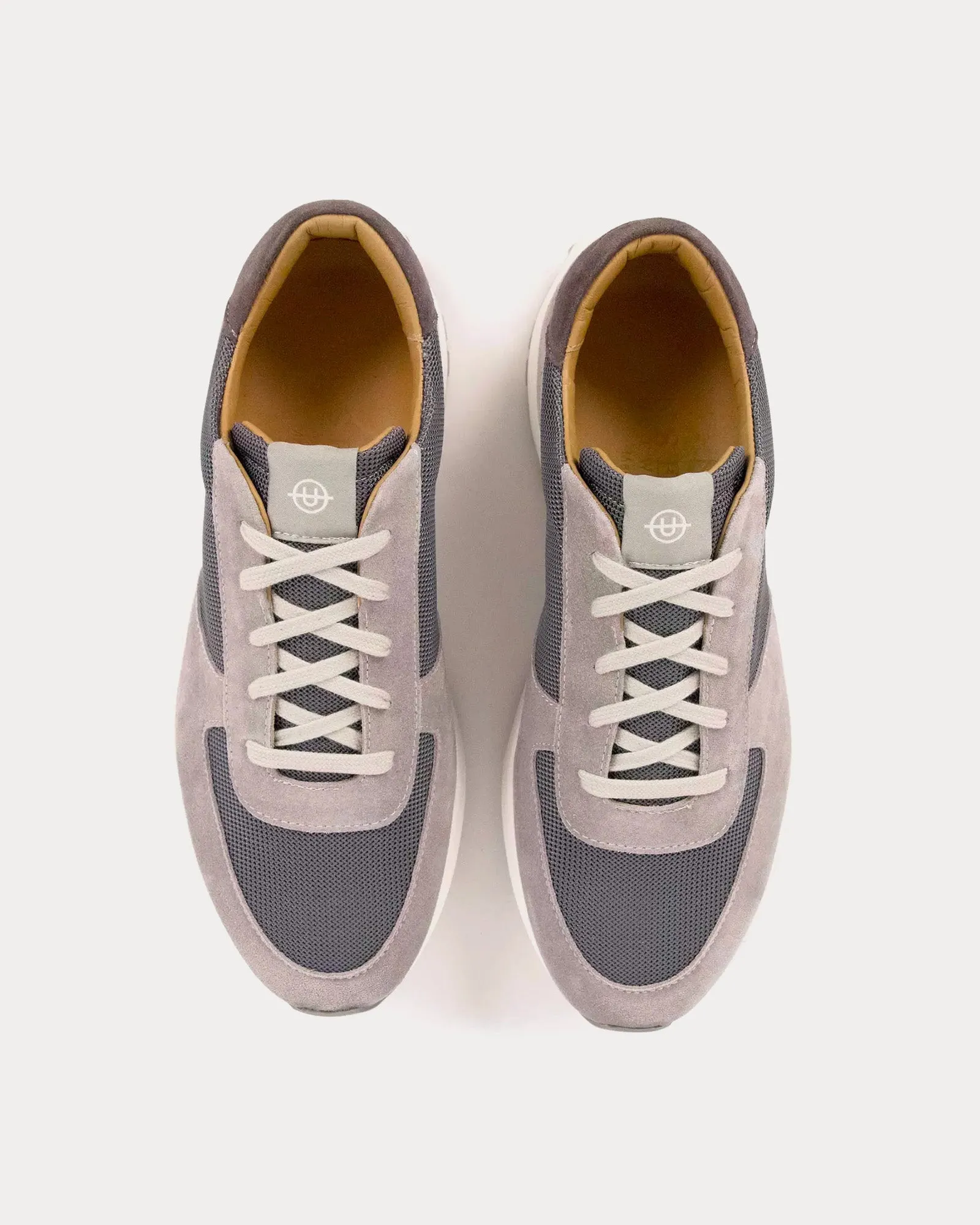 Trinity Luxe Suede Charcoal Grey / White Low Top Sneakers