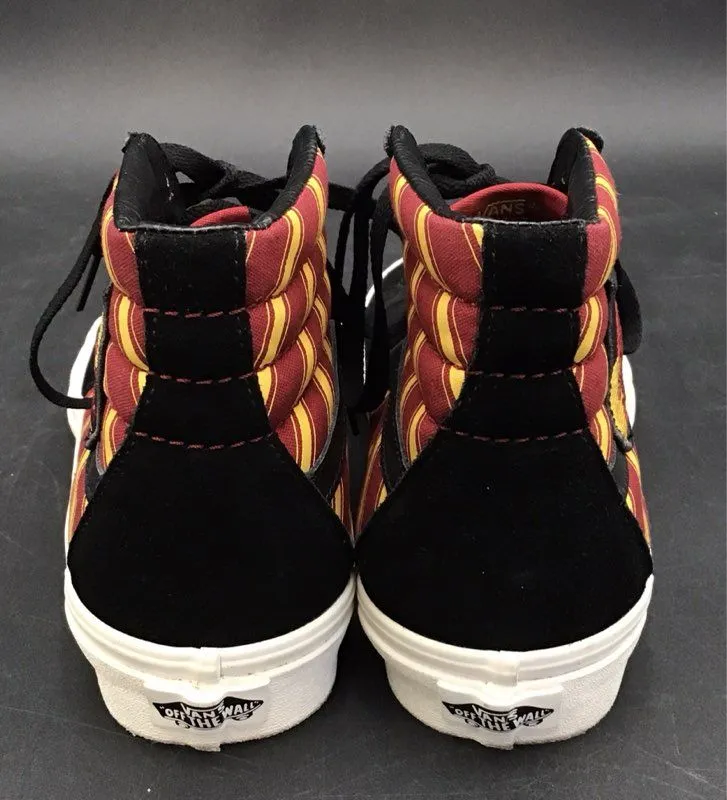 Vans Men's Black Red Athletic Shoes - Size 6