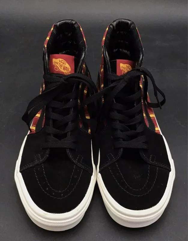 Vans Men's Black Red Athletic Shoes - Size 6