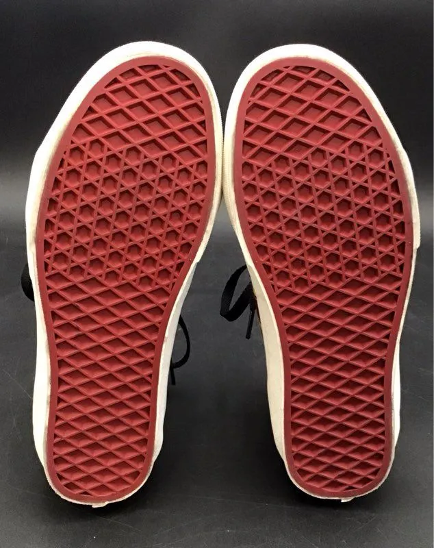 Vans Men's Black Red Athletic Shoes - Size 6