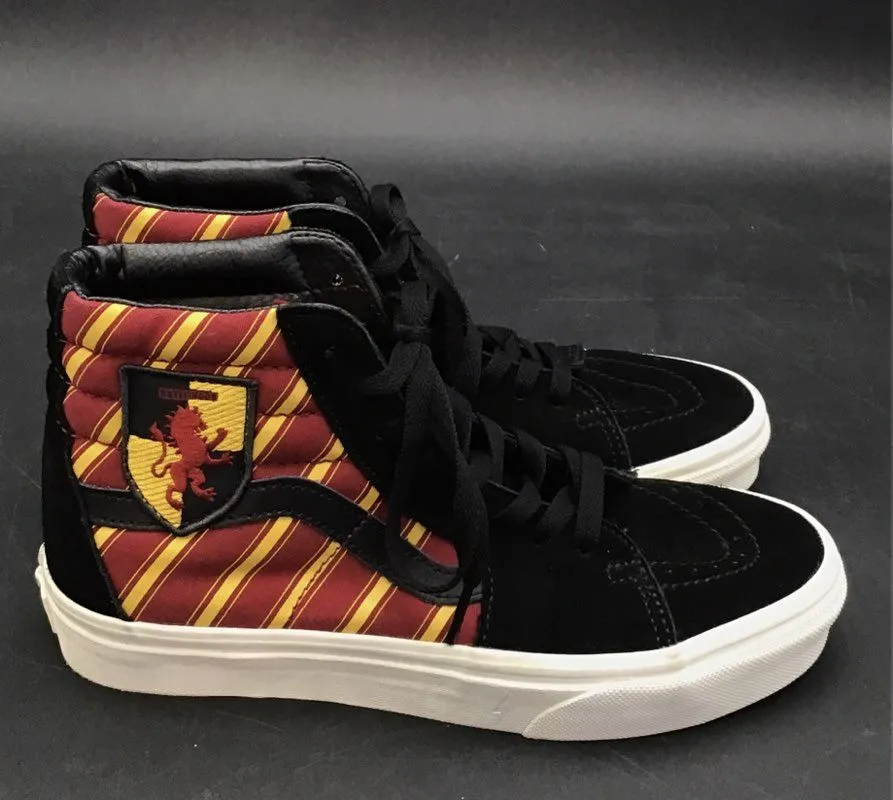 Vans Men's Black Red Athletic Shoes - Size 6