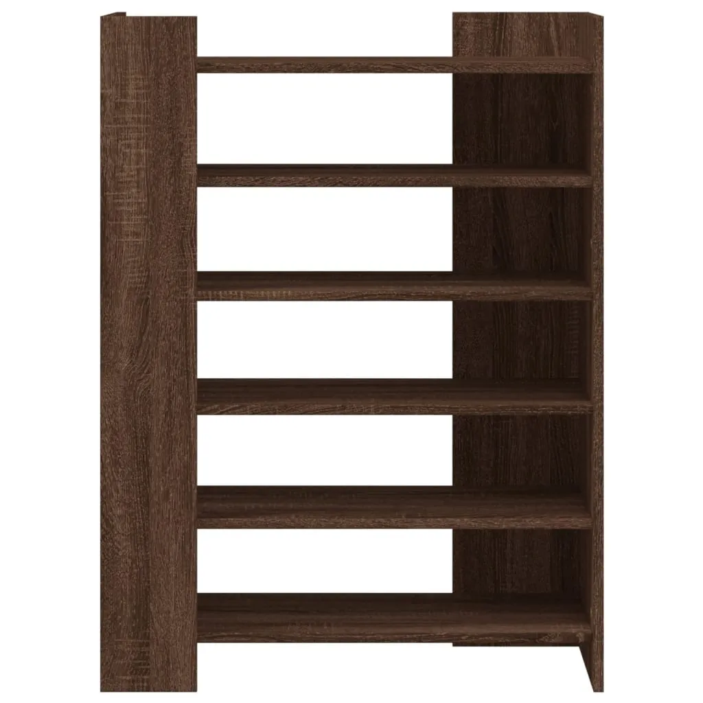 vidaXL Shoe Cabinet Brown Oak 74.5x37.5x100 cm Engineered Wood