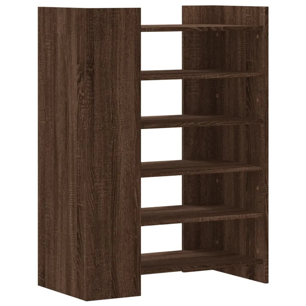 vidaXL Shoe Cabinet Brown Oak 74.5x37.5x100 cm Engineered Wood