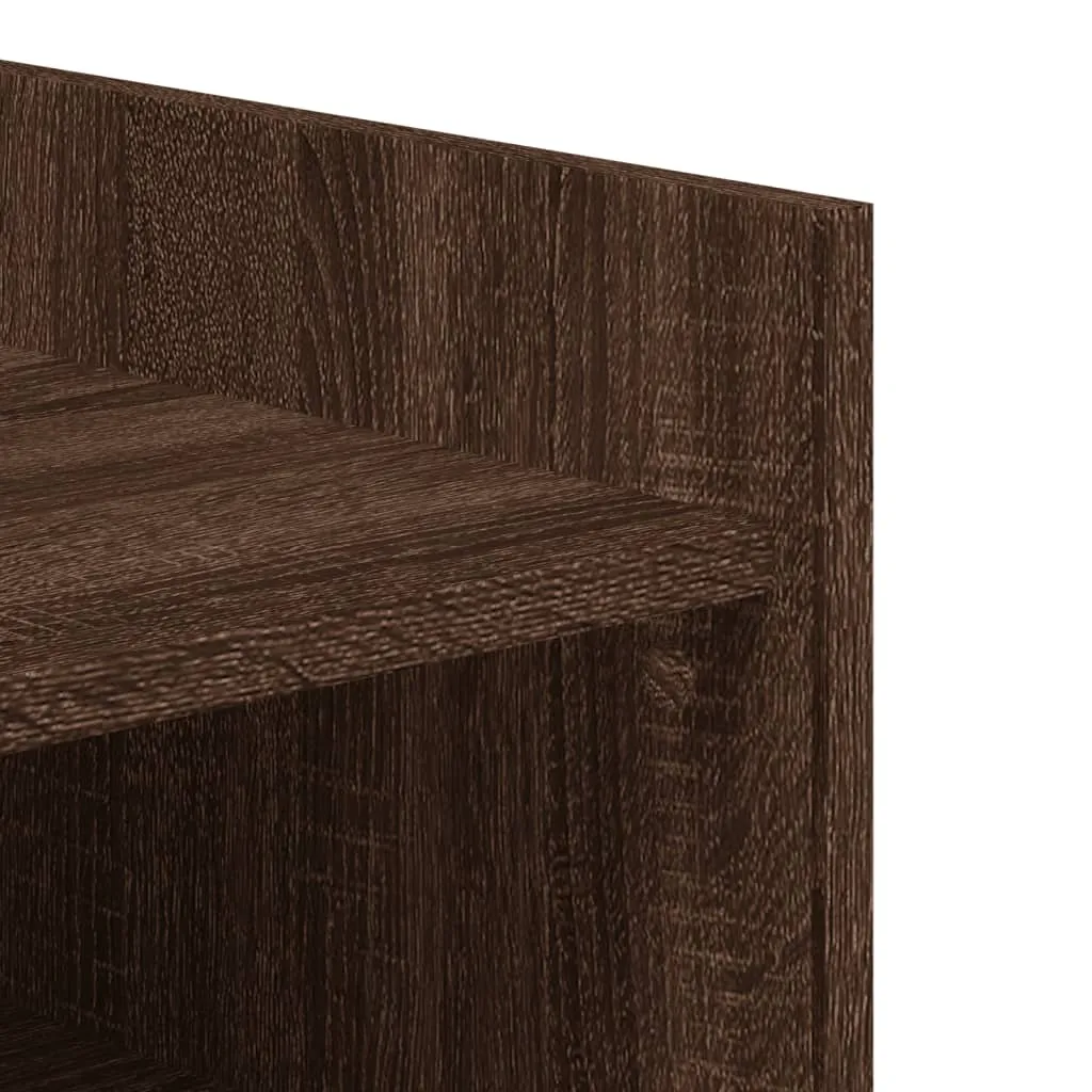 vidaXL Shoe Cabinet Brown Oak 74.5x37.5x100 cm Engineered Wood