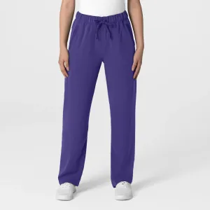 Wink Women's Stovepipe High-Low Hem Scrub Pant - Grape