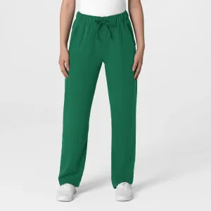 Wink Women's Stovepipe High-Low Hem Scrub Pant - Hunter