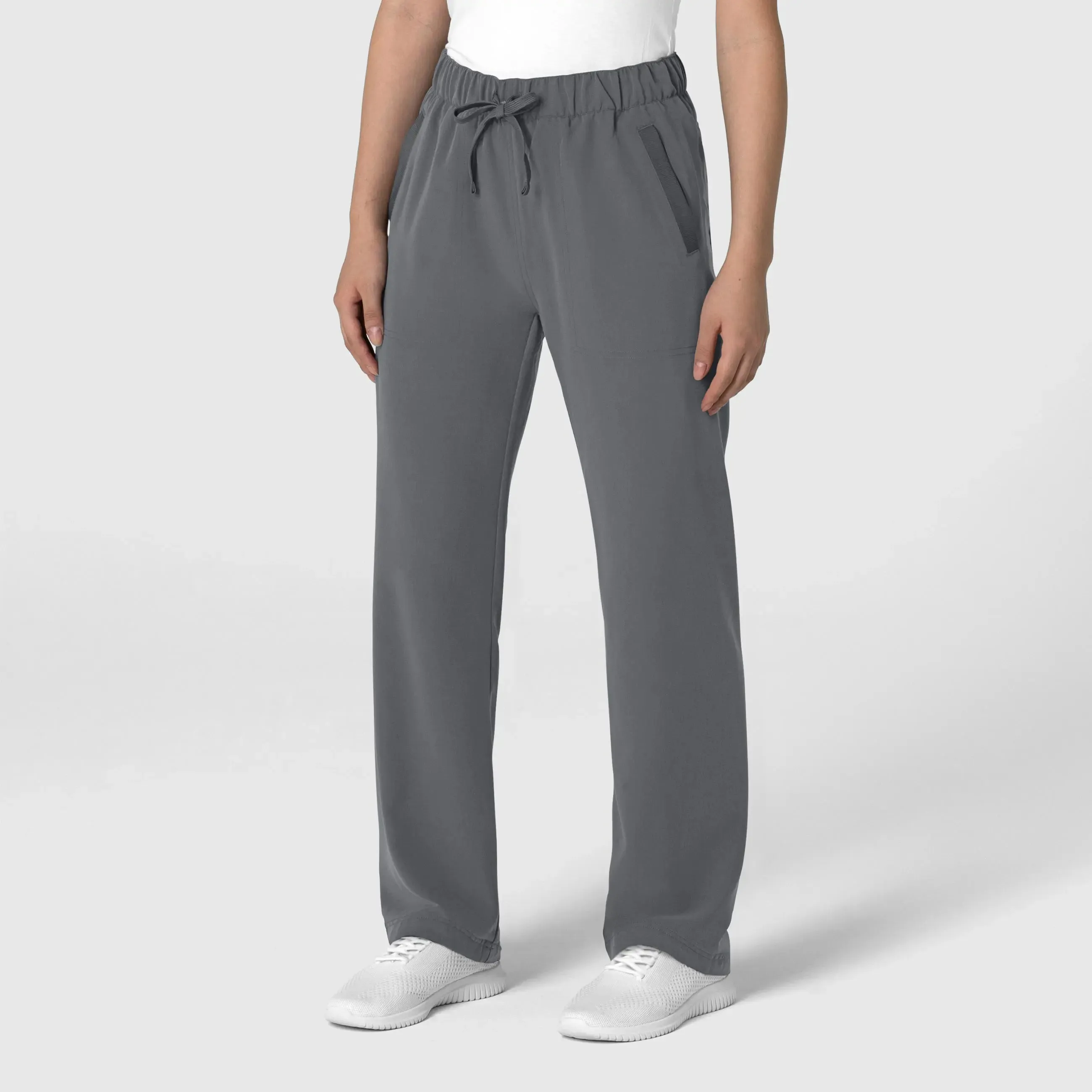 Wink Women's Stovepipe High-Low Hem Scrub Pant - Pewter