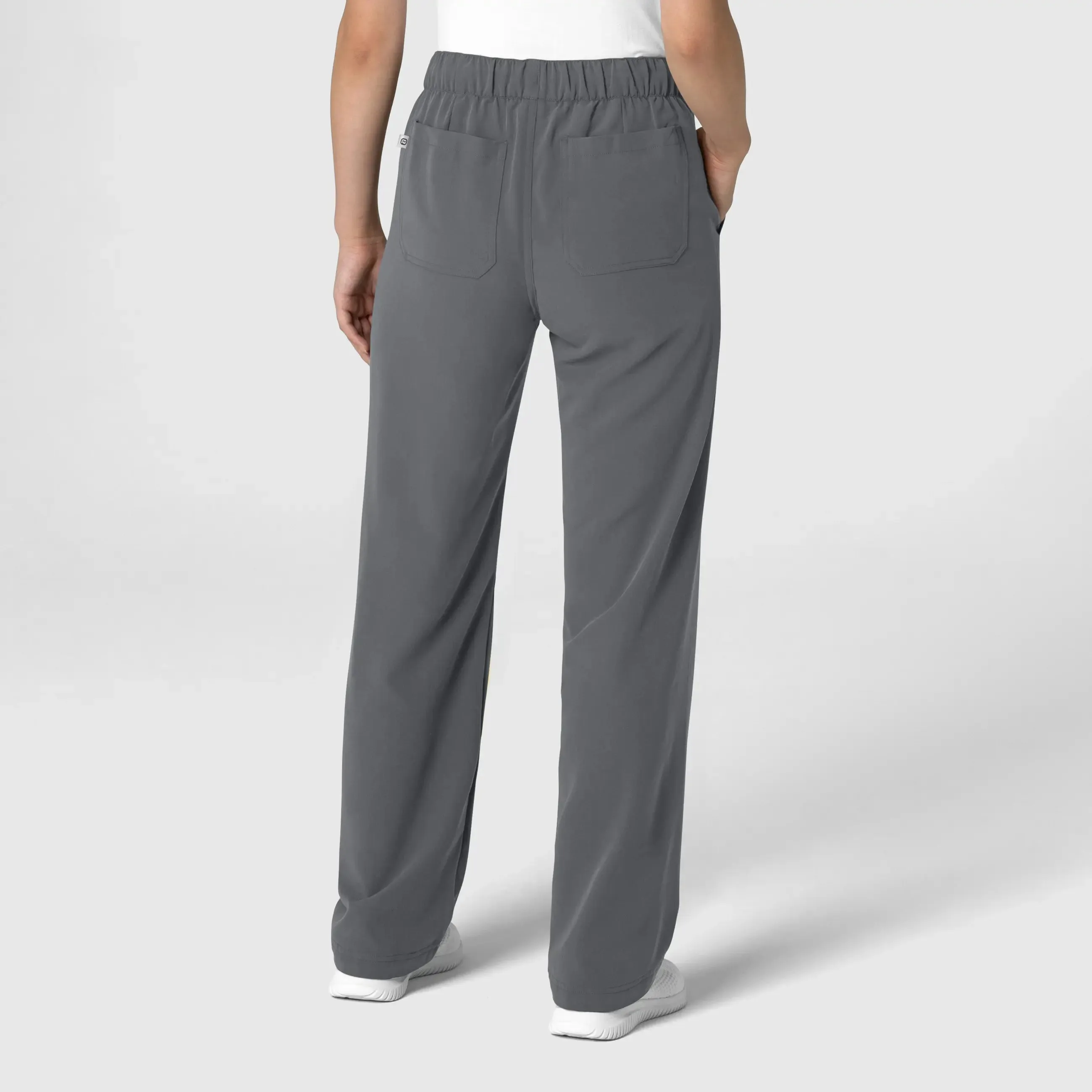 Wink Women's Stovepipe High-Low Hem Scrub Pant - Pewter