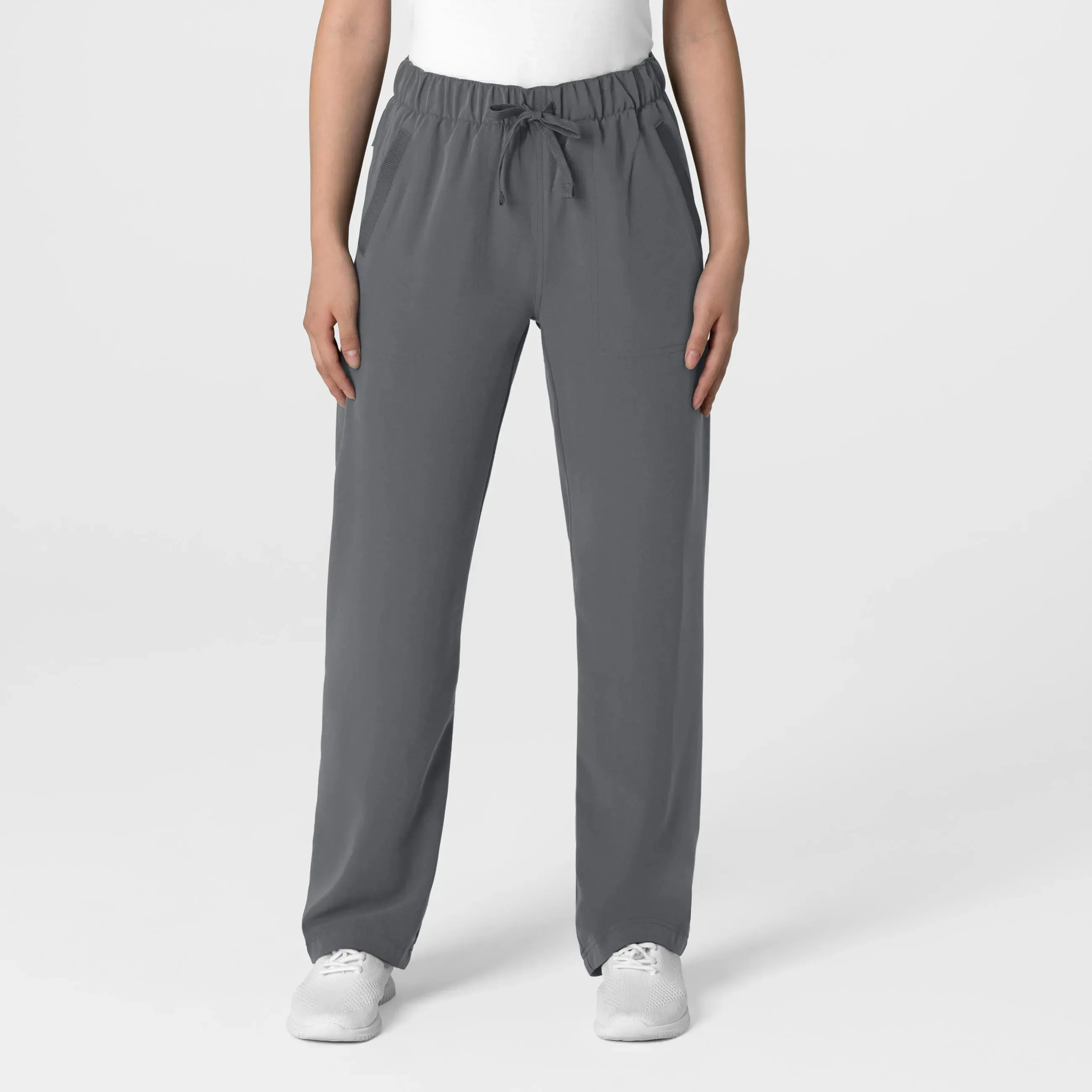 Wink Women's Stovepipe High-Low Hem Scrub Pant - Pewter