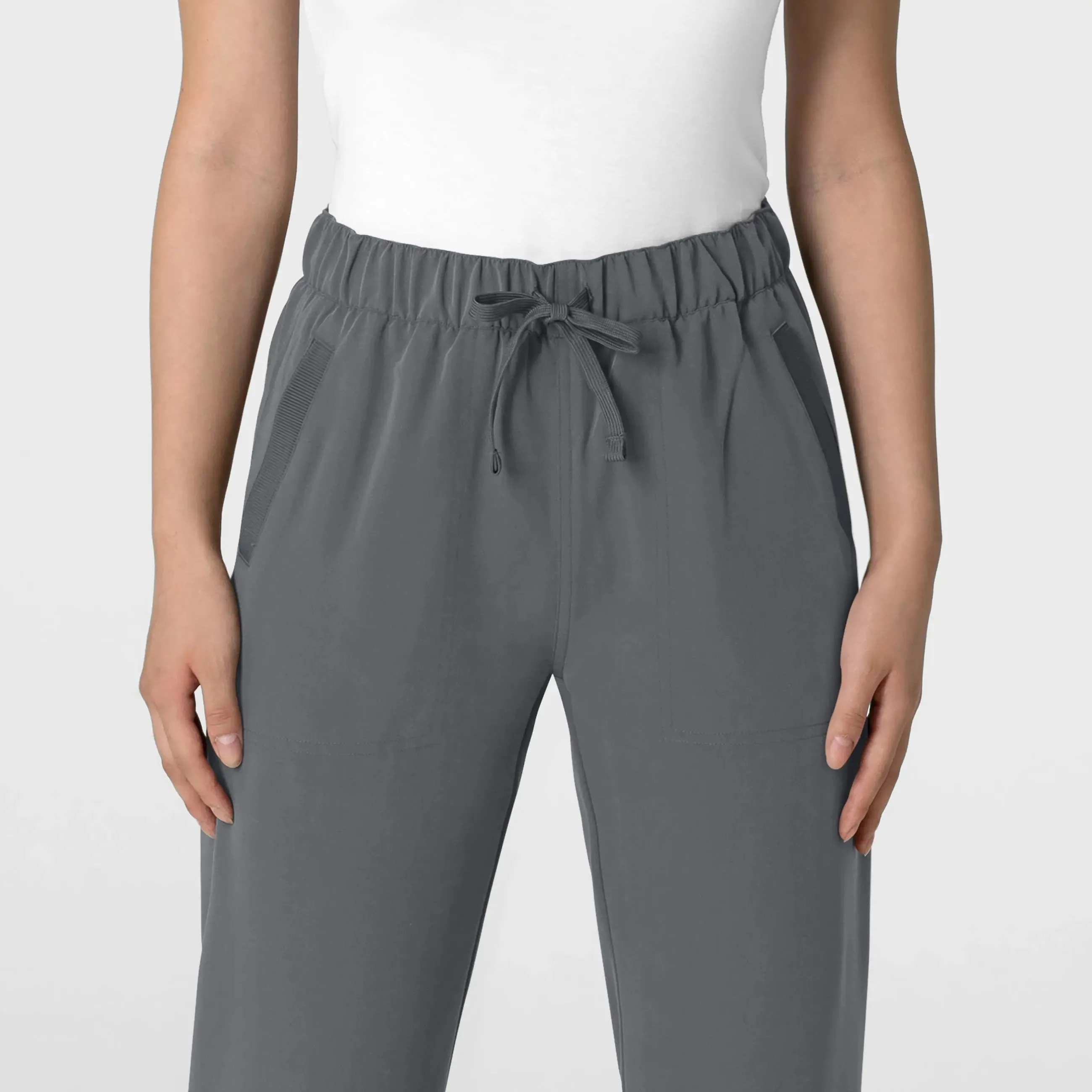 Wink Women's Stovepipe High-Low Hem Scrub Pant - Pewter