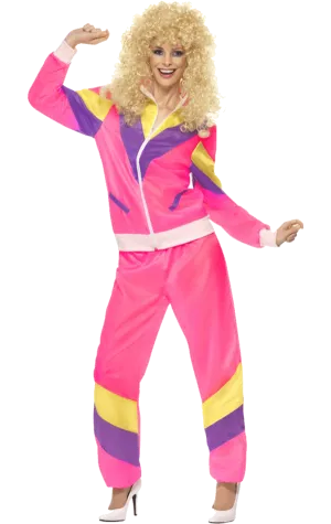Womens 80s Retro Shellsuit Costume