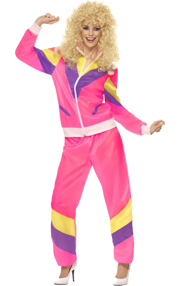 Womens 80s Retro Shellsuit Costume