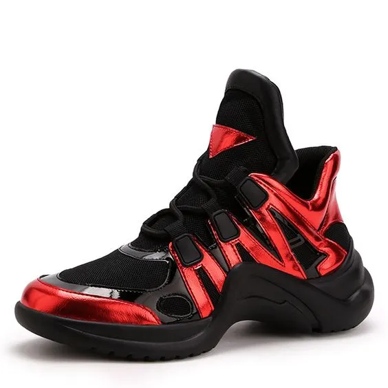 Women's Mesh Breathable Color Block Sneaker Shoes