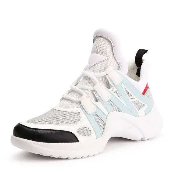 Women's Mesh Breathable Color Block Sneaker Shoes