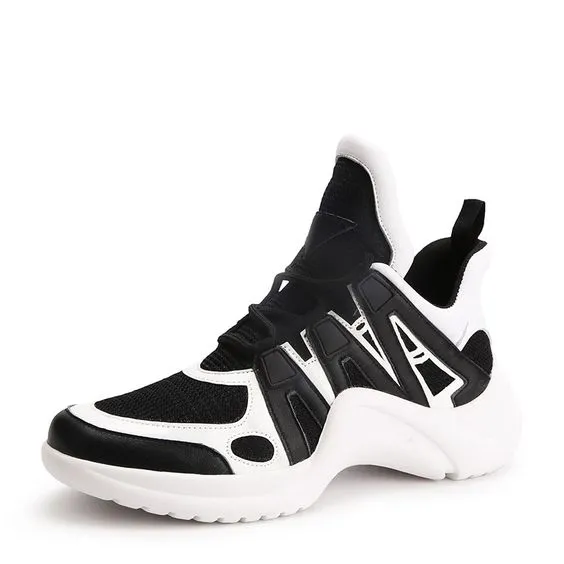 Women's Mesh Breathable Color Block Sneaker Shoes