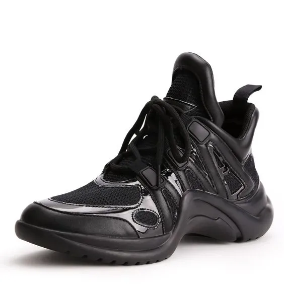 Women's Mesh Breathable Color Block Sneaker Shoes