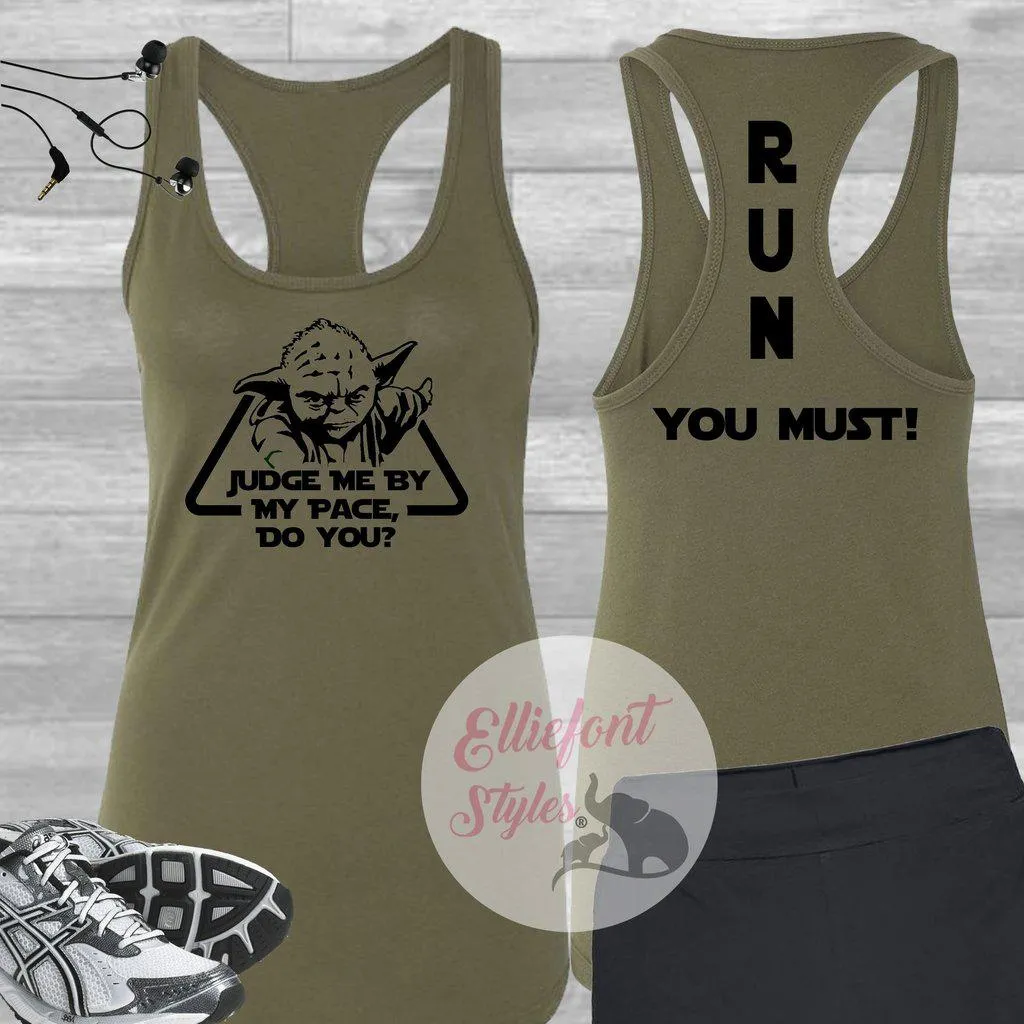 Yoda Inspired Running Shirt, Run Marathon Shirt